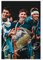 HUREUW Poster mit Fußballspielern, Luis Suarez & Lionel Messi & Neymar, signiertes Poster, Leinwand-Poster, Schlafzimmer, Dekoration, Landschaft, Büro, Raumdekoration, Geschenk, ungerahmt: 30 x 45 cm