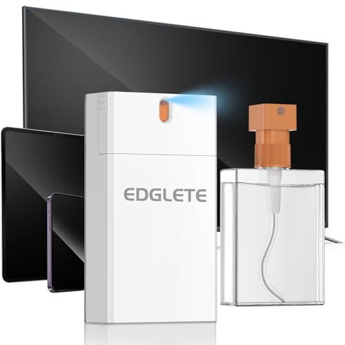 Edglete Kit de Nettoyage d'écran d'ordinateur pour Ordinateur Portable, PC, Moniteur, iPhone, Tablette, téléphone, iPad, MacBook, Screen Cleaner écran de 55 ML et Chiffon Microfibre