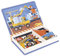 Janod - Magnéti'Book Fahrzeuge der Baustelle - Magnetisches Lernspiel mit 50 Magneten + 18 Modellen - Kinderspielzeug aus FSC-Karton - Fördert die Fingerfertigkeit und Vorstellungskraft - Ab 3 Jahre