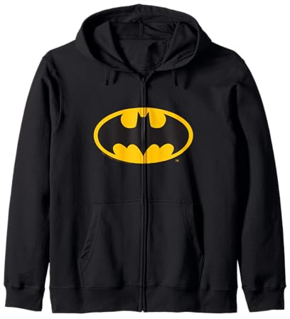 Logo classico leggendario di Batman Felpa con Cappuccio