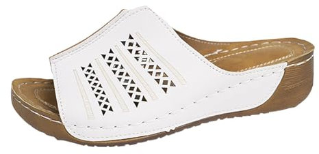 Générique Sandale Femme Nu-Pied Confort Plateforme Chaussures De Piscine Anti-Dérapant Respirantes Tong Bout Ouvert Bohême Claquette Femmes Idéal Compensé