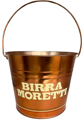 Birra Moretti copper coloured Ice Bucket Man Cave Roxley Ltd