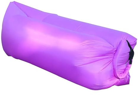 Mounteps Faule Outdoor aufblasbares Sofa Luft Bett Liege Sofa Sack Hangout Camping Strandtasche (Lila)