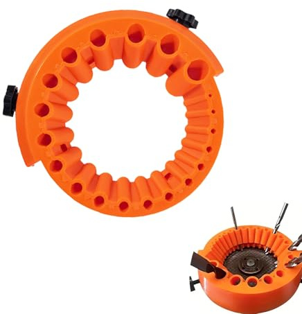 VYNZOR Afilador de Brocas, Nuevo Afilador Brocas Amoladora, Afilador de Broca Profesional, para Broca de 2-13 mm y Amoladora de 115/125 mm(Color Naranja)