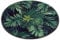 LB Tropische Pflanzen Monstera rutschfeste waschmaschinenfest Runde Bereich Teppich Wohnzimmer Schlafzimmer Bad Küche Soft Teppich Boden Matte Home Dekor,80x80 cm