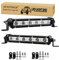 AUXTINGS 2 Stücke 7 Zoll 30 Watt Spot Ultra Slim Einreihige LED Lichtleiste Flutlichtstrahl mit Halterung Für Off Road Ranger ATV UTV SUV