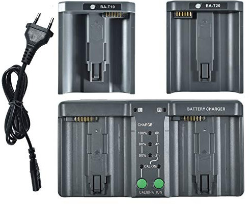 DSTE® DMH26A 3-in-One Power Batterie Chargeur (Prise européenne) Compatible pour Nikon EN-EL18 en-EL4 EN-EL4A Canon LP-E4 LP-E4N LP-E19 LC-E19 comme MH-26