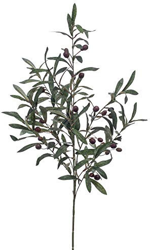 artplants.de Rama de Olivo Artificial Carson con Frutos, 100cm - Rama de árbol Artificial - Olivera sintética