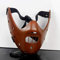 Das Schweigen der Lämmer Hannibal Lecter Harz Masken Maskerade Cosplay Tanzparty Requisiten Halbe Gesichtsmaske Sammleredition Halloween Party Dekor Sammlerstück (Brown)