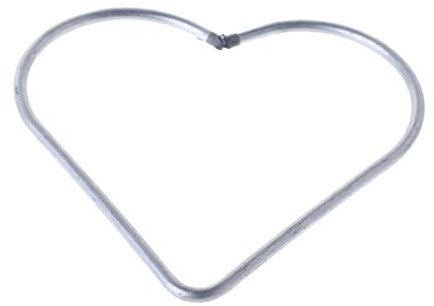 BESPORTBLE 10 Stück Metallringe Reifen Herzform Makramee Ringe Metall Dreamcatcher Ringe Reifen für DIY Handwerk Traumfänger 12Cm