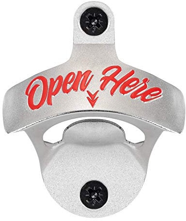 BIBO London - Robust Vintage Style Wall Mounted Beer Bottle Opener, Perfect for Indoors and Outdoors, Bars and Homes