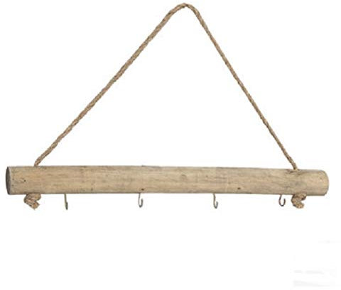 RiloStore 50cm Wandgarderobe Landhaus Holzstamm Baumstamm Garderobe Hakenleiste