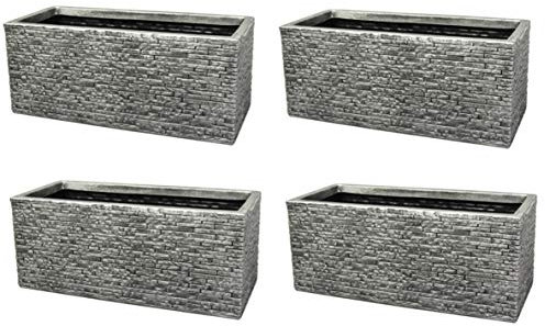 4 x Brick Effect Trough 60cm