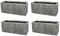4 x Brick Effect Trough 60cm