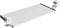 FIX&EASY Tastaturauszug klemmbar mit Tastaturablage 600X300mm weiß Dekor, Tischklemmen höhenverstellbar weiss, Schienen schwarz 300mm, Auszug für Tastatur Maus Keyboard und Laptop Ablage