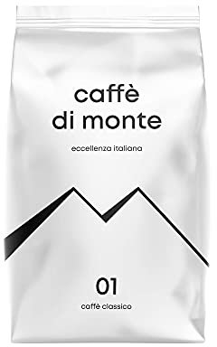 CAFFÈ DI MONTE® Classico (1kg) Ganze Kaffeebohnen - Ideal Für Kaffee aus Siebträger & Vollautomaten oder als Filterkaffee - Mittlere Röstung nach Italienischer Art - Schokoladig, Nussig - Säurearm