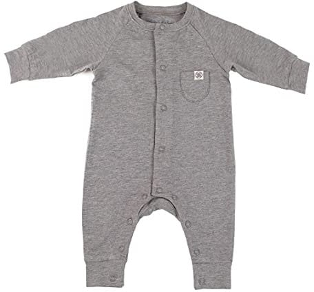 Cloby UV-Sonnenschutz für Ihr Baby - Schutz-Decken und Magnete, multifunktional, UPF 50+ (Strampler Stein-Grau 50-56 cm)