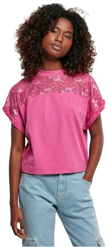 Urban Classics Damen Ladies Short Oversized Lace Tee