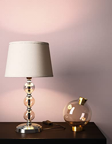 Newroom Tapete Rosa Vliestapete Punkte - Punktetapete Landhaus Weiß Pünktchen Polkadot Romantisch inkl. Tapezier-Ratgeber