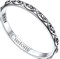 FOCALOOK Ring mit Gravur Ring Damen Silber 925 Verlobungsring Breit 2MM Siegelring Böser Blick Ring Größe 64MM Ring Herren Silber Vintage Schmuck für Frauen