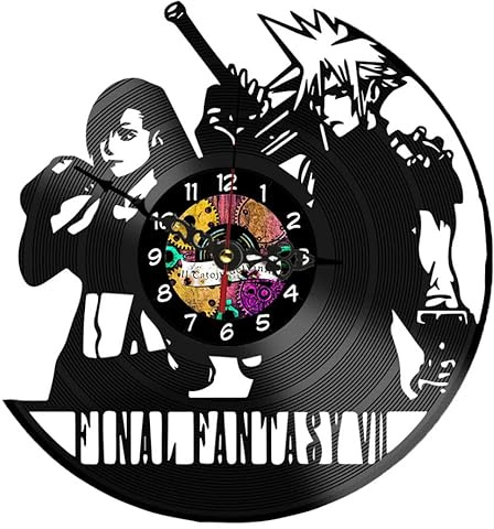 Orologio da Parete in Vinile video game fantasy, idea regalo nerd, gaming, mmro, giochi online, orologio da parete con meccanismo silenzioso, orologio in vinile regalo natale, orologio 30 cm