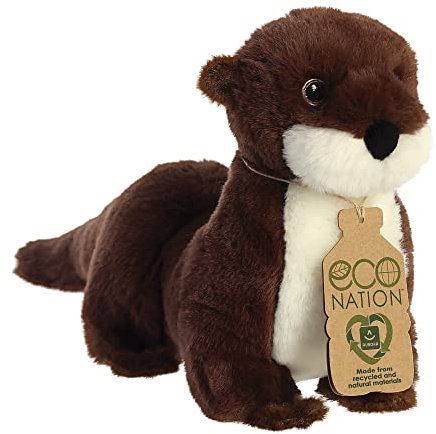 Aurora, 35016, Eco Nation River Otter, 34cm, Eco-Friendly Plüschtier, Braun