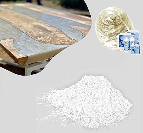 Resin Pro Pigments Sahara pour résine époxy, poudre de mica 10g pour travaux d'époxy, revêtements, plans de travail, tables, bricolage, arts et métiers, effet de mouvement (Blanc)