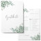 MAVANTO 50x Gästekarten Hochzeit zum Ausfüllen - Wunderschöne Gästebuchkarten als Alternative zum Gästebuch (Eukalyptus)