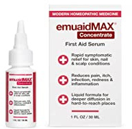EMUAIDMAX Concentrate Homeopathic First Aid Serum, All Natural Solution for Itchy, Painful Skin Conditions, Targets Psoriasis, Eczema, Folliculitis, Nail Fungus, Seborrheic Dermatitis, 1 oz