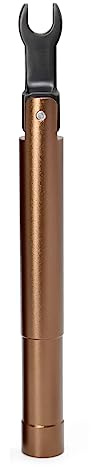 TOJOIN SMA Torque Wrench, SMA Drehmomentschlüssel für RF-Stecker 8 in-lbs (0.9 N-m) Öffnung 8mm (5/16) für SMA 3.5mm/2.92mm Adapter Konverter Tragbarer Schraubenschlüssel Braun