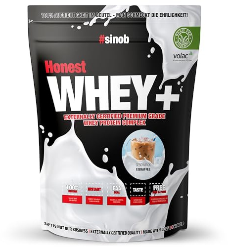 #sinob Honest Whey Eiskaffee 820 g | Grass Fed Whey Protein Pulver
