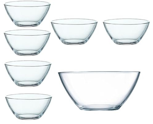 Luminarc Cosmos Schüssel 23 cm+ Schale 12 cm Set 7 tlg