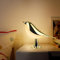 LAVAED Vogel Touch Lampe, dimmbare und kabellose Vogel Nachtlicht, USB wiederaufladbare Touch Control Tisch und Schreibtisch Lampe für Schlafzimmer(Gold)