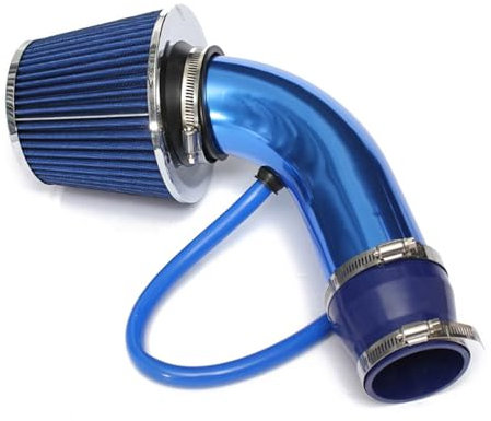 Air Intak Hose Universal 76mm Car Racing Cold Air Intake System Turbo Induction Pipe Tube Kit Aluminum With Cone Air Filter Inlet Car Air Intake