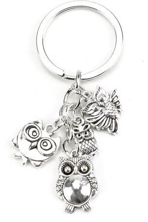 Stylischer Eule Schlüsselanhänger Mit, Eulen-Schlüsselanhänger Geschenk Für Frauen, Ideale Kleine Aufmerksamkeit Für Die Freundin, Geburtstagsgeschenk, Oder Als Festliche überraschung, Geschenke