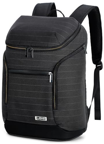Lekespring Travel Laptop Backpack for Women - Carry On Water Resistant Backpack for Airplanes 17.3 Inch Business Rucksack, Ideal for Work & College, Black