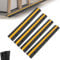 Froadp Kabelbrücke 8er Set 1-Kanal 100x15x3cm, Kabelkanal Boden aus Gummi, Überfahrschutz bis 8 Tonnen, Kabelabdeckung Kabelkanal für Außenbereich, modular verbindbar, für Werkstätten, Lager