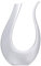 Intirilife Wein Dekanter in U-Form aus Glas in Klar - 750 ml- Weinkaraffe, Rotwein Dekantierer, Weinbelüfter, Weindekanter Zubehör bleifrei- Handgemacht, Tropffrei Ausgießen, spülmaschinenfest