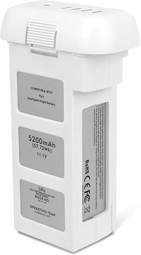 Batterie de drone haute capacité 11,1 V 5200 mAh 57,72 Wh, batterie de rechange pour DJI Phantom 2, batterie intelligente LiPo Intelligent Flight rechargeable