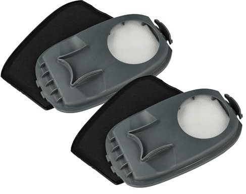 vhbw 2x filtro compatibile con Philips serie 9000 aspirapolvere, lavapavimenti - filtro HEPA grigio/nero/bianco