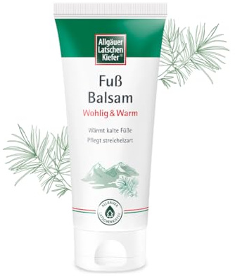Allgäuer Latschenkiefer Fußbalsam Wohlig & Warm - Spendet Wärme - mit Pflegekomplex - 100 ml