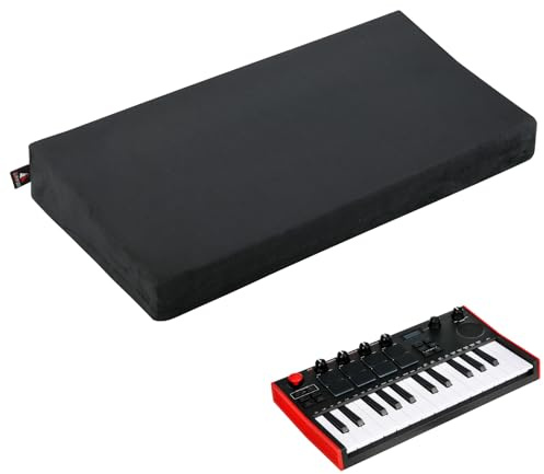 TXEsign Stretch Dust Cover Compatible with Akai Professional MPK Mini MK3 and MPK Mini Play MK3 Keyboard Controller, Spandex Fleece Dust Sleeve Soft Protective Cover with Elastic Band