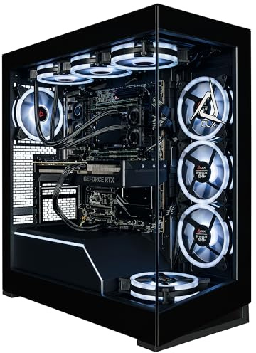 CLX Horus Creator Workstation - AMD Ryzen Threadripper 9980X 3.2GHz, GeForce RTX 5090, 4TB NVMe M.2 SSD, 256GB DDR5 ECC Memory, 360mm AIO, WiFi, Windows 11 Pro, Black, AI-Accelerated