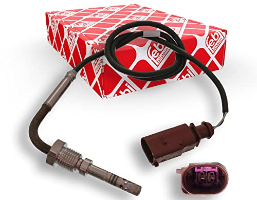 febi bilstein 48835 Abgastemperatursensor , 1 Stück | Kompatibel mit: VW CADDY III Großraumlimousine, CADDY III Kasten/Großraumlimousine, PASSAT B6, PASSAT B6 Variant, TOURAN