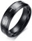 VNOX 8mm Herren Antik Edelstahl ägyptischen Ankh Kreuz des Lebens Hochzeit Promise Ring schwarz