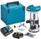 Makita DRT50ZJ 18V 1/4 Laminate Router Trimmer 2 x 3.0Ah Batteries BL1830 + DC18RC Charger & Case