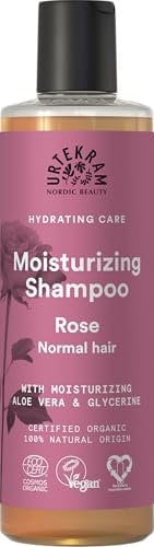 Urtekram Shampoo - Rose - Normal Hair - 250 ml,Vegan, Organic, Moisturizing, Natural Origin