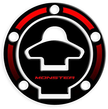 PROTEZIONE TAPPO BENZINA IN RESINA 3D COMPATIBILE CON DUCATI MONSTER GP-323(M) (Red)
