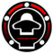 PROTEZIONE TAPPO BENZINA IN RESINA 3D COMPATIBILE CON DUCATI MONSTER GP-323(M) (Red)
