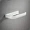 WOMAO Blanc Porte-Rouleau de Papier en Laiton, Support de Papier Toilette Fixation Murale Style Moderne, Support Essuie-Tout Finition Blanche Polie pour Toilette Cuisine